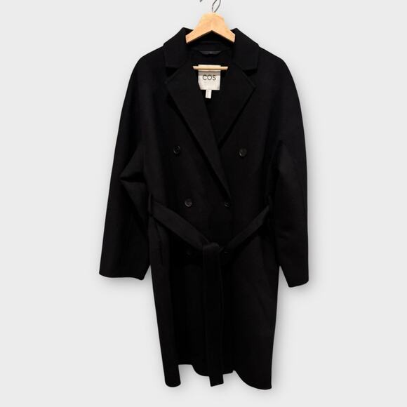 COS Oversized Double-Breasted Wool Coat Size US/Medium - Picture 1 of 10